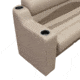 Wise Premier Pontoon 7in Right Radius Arm Rest, Mocha Java, Medium, 3010-1725