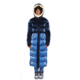 Woodpecker Bird of Paradise Coat - Womens, Dark Blue/Light Blue with Yellow Trim, 2XL, 688130588454