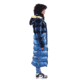 Woodpecker Bird of Paradise Coat - Womens, Dark Blue/Light Blue with Yellow Trim, 2XL, 688130588454