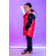 Woodpecker Kids Unisex Chickadee Long Coat, America/Red Blue Silver, 10, WPK002-AME-10