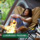 Woods Mammoth Folding Padded Camping Chair, Dijon, CTI0765848