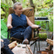 Woods Siesta Folding Reclining Padded Camping Chair, Dijon, CTI0765868
