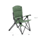 Woods Siesta Folding Reclining Padded Camping Chair, Spray, CTI0765868S