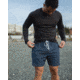 Woolly Clothing Co Longhaul Weekender Shorts, Mens, Deep Sea, Medium, mlghlbtmswkendershtdpseam
