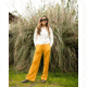 Woolly Clothing Co Pro-Knit Wide Leg Sweatpant, Womens, Marigold, Large, wpkbtmscsulswtptwdlegmgldl