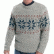 Woolrich Ironstone Rollneck Fairisle Sweater - Mens-Silver Grey Heather-Large