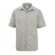 Woolrich Men's Hemp Short-Sleeve Shirt, Olive Bark Stripe, L 6002-OBS-OLIVEBARKSTRIPE-L-DEMO
