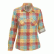 Woolrich Women's Conundrum Convertible Shirt, Baked Clay Multi, M 2175-BDU-BAKEDCLAYMULTI-M-DEMO