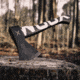 WOOX VOLANTE Axe, Carbon Steel Blade, Black Hickory, Black/White, BU.AXE002.02