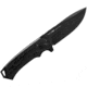 WOOX Rock 62 Fixed Blade Knife, 4.25 in, Drop Point, Mil-Spec Black, Sleipner Steel Blade, Engraved American Walnut Handle, Phantom Black, BU.KNF001.10