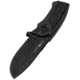 WOOX Rock 62 Fixed Blade Knife, 4.25 in, Drop Point, Mil-Spec Black, Sleipner Steel Blade, Engraved American Walnut Handle, Phantom Black, BU.KNF001.10