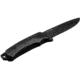 WOOX Rock 62 Fixed Blade Knife, 4.25 in, Drop Point, Mil-Spec Black, Sleipner Steel Blade, Engraved American Walnut Handle, Phantom Black, BU.KNF001.10