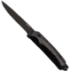 WOOX Rock 62 Fixed Blade Knife, 4.25 in, Drop Point, Mil-Spec Black, Sleipner Steel Blade, Plain American Walnut Handle, Phantom Black, BU.KNF001.09
