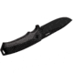 WOOX Rock 62 Fixed Blade Knife, 4.25 in, Drop Point, Mil-Spec Black, Sleipner Steel Blade, Plain American Walnut Handle, Phantom Black, BU.KNF001.09