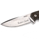 WOOX Rock 62 Fixed Blade Knife, 4.25 in, Drop Point, Stonewashed, Sleipner Steel Blade, Plain German Micarta Handle, BU.KNF001.07