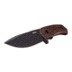 WOOX Rock 62 Fixed Blade Knife, 4.25 in, Drop Point, Mil-Spec Grey, Sleipner Steel Blade, Engraved American Walnut Handle, BU.KNF001.02