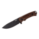 WOOX Rock 62 Fixed Blade Knife, 4.25 in, Drop Point, Mil-Spec Grey, Sleipner Steel Blade, Engraved American Walnut Handle, BU.KNF001.02