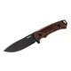 WOOX Rock 62 Fixed Blade Knife, 4.25 in, Drop Point, Mil-Spec Grey, Sleipner Steel Blade, Engraved American Walnut Handle, BU.KNF001.02