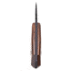 WOOX Rock 62 Fixed Blade Knife, 4.25 in, Drop Point, Mil-Spec Black, Sleipner Steel Blade, Plain American Walnut Handle, BU.KNF001.01