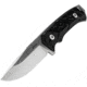 WOOX Rock 62 X-GRIP Fixed Blade Knife, 4.25in, Stonewashed, Drop Point, Black, BU.KNF001.14