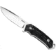 WOOX Rock 62 X-GRIP Fixed Blade Knife, 4.25in, Stonewashed, Drop Point, Black, BU.KNF001.14