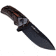 WOOX Rock 62 X-GRIP Fixed Blade Knife, 4.25in, Mil-Spec Black, Drop Point, Brown, BU.KNF001.18