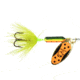 Wordens Rooster Tail 1/4 oz Fire Tiger Tux, Original Rooster Tail Spinner, #6 Treble Hook, 212-FRT-TUX