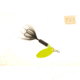 Wordens Rooster Tail In-Line Spinner, 2 1/2in, 1/6 oz Treble Hook, Black Chartreuse, 210-BLC