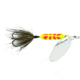 Wordens Rooster Tail In-Line Spinner, 2 1/2in, 1/6 oz Treble Hook, Clown Coachdog, 210-CLCD