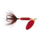 Wordens Rooster Tail In-Line Spinner, 2 1/2in, 1/6 oz Treble Hook, Fluorescent Red Black Tiger, 210-FRBT