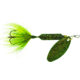 Wordens Rooster Tail In-Line Spinner, 2 1/2in, 1/6 oz Treble Hook, Glitter Frog, 210-GFR