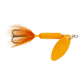 Wordens Rooster Tail In-Line Spinner, 2 1/2in, 1/6 oz Treble Hook, Glitter Orange, 210-GOR