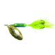 Wordens Rooster Tail In-Line Spinner, 2 1/2in, 1/6 oz Treble Hook, June Bug, 210-JBUG