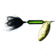 Wordens Rooster Tail In-Line Spinner, 2 1/2in, 1/6 oz Treble Hook, Metallic Green Black, 210-MGRB