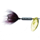 Wordens Rooster Tail In-Line Spinner, 2 1/2in, 1/6 oz Treble Hook, Metallic Silver Black, 210-MSBL