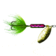 Wordens Rooster Tail In-Line Spinner, 2 1/2in, 1/6 oz Treble Hook, Rainbow Green, 210-RBOG