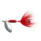 Wordens Rooster Tail In-Line Spinner, 2 1/2in, 1/6 oz Treble Hook, Red Ant, 210-RANT