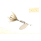 Wordens Rooster Tail In-Line Spinner, 2 1/2in, 1/6 oz Treble Hook, White Coachdog, 210-WHCD