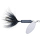 Worden's Rooster Tail In-Line Spinner, 2 1/4in, 1/8 oz Single Hook, Black, 0148-3347