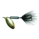 Wordens Rooster Tail In-Line Spinner, 2 1/4in, 1/8 oz, Treble Hook, Black Brass Blade, 0148-0140