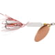Worden's Rooster Tail In-Line Spinner, 2 1/4in, 1/8 oz Treble Hook, Copper Tinsel Glitter White, 208-CTGWH