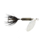 Wordens Rooster Tail In-Line Spinner, 2 1/4in, 1/8 oz Treble Hook, Flash Black, 208-FBL