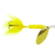 Wordens Rooster Tail In-Line Spinner, 2 1/4in, 1/8 oz Treble Hook, Glitter Yellow, 208-GYL