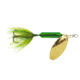 Wordens Rooster Tail In-Line Spinner, 2 1/4in, 1/8 oz Treble Hook, Metallic Green, 208-MGRN