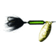 Wordens Rooster Tail In-Line Spinner, 2 1/4in, 1/8 oz Treble Hook, Metallic Green Black, 208-MGRB