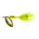 Worden's Rooster Tail In-Line Spinner, 2 1/4in, 1/8 oz Treble Hook, Yellow Jacket, 208-YLJT