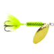 Wordens Rooster Tail In-Line Spinner, 2 3/4in, 1/4 oz Treble Hook, Chartreuse, 212-CHR