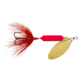 Wordens Rooster Tail In-Line Spinner, 2 3/4in, 1/4 oz Treble Hook, Fl Red, 212-FLR