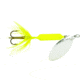 Wordens Rooster Tail In-Line Spinner, 2 3/4in, 1/4 oz Treble Hook, Fluorescent Chartreuse, 212-FLC
