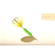 Wordens Rooster Tail In-Line Spinner, 2 3/4in, 1/4 oz Treble Hook, Lime Chartreuse, 212-LICH